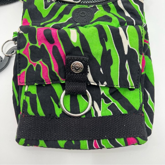 Kipling Bags Kipling Wild Electric Green Hot Pink Crossbody Purse